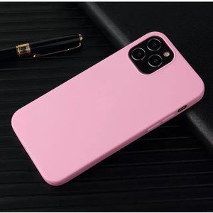 iPhone;13pro max/13 pro/13 /12pro/12 /silicone case /brand new/rose – pink color